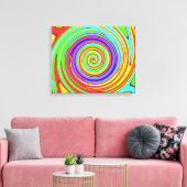 Toile à tourbillon de couleur spirale (Insitu(Salon))