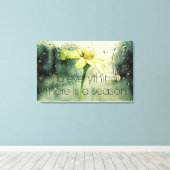 Toile À tout, une fenêtre de pluie et de fleurs de saiso (Insitu (Plancher de Bois))