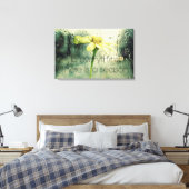 Toile À tout, une fenêtre de pluie et de fleurs de saiso (Insitu(Chambre))