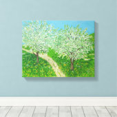 Toile À travers la prairie - De l'aquarelle originale Ar (Insitu (Plancher de Bois))