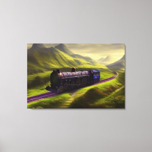 Toile à vapeur Locomotive Impression (Recto)