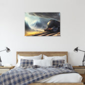 Toile à vapeur Locomotive Impression (Insitu(Chambre))