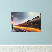Toile à vapeur Locomotive Impression (Insitu (Plancher de Bois))