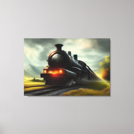 Toile à vapeur Locomotive Impression (Recto)
