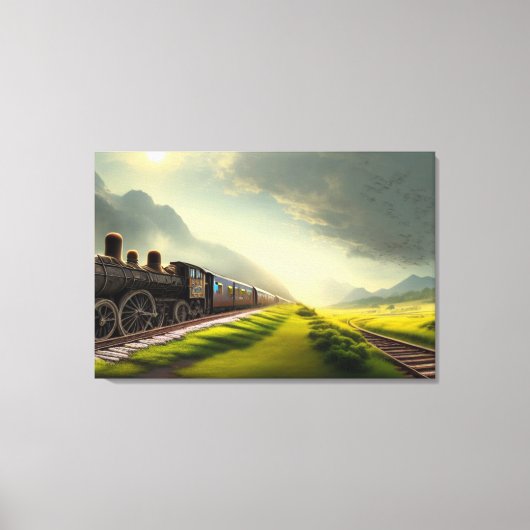 Toile à vapeur Locomotive Impression (Recto)