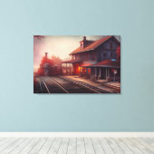 Toile à vapeur Locomotive Impression (Insitu (Plancher de Bois))