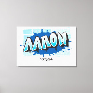 Toile Aaron Your Graffiti Nom Brick Wall Se connecter Bu
