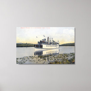 Toile Abaissez la vue de lac du vapeur Klamath