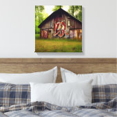 Toile Abandon de la grange Patinée dans les bois (Insitu(Chambre))