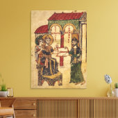 Toile Abbé John offrant le manuscrit Benedict (Insitu(Salon))