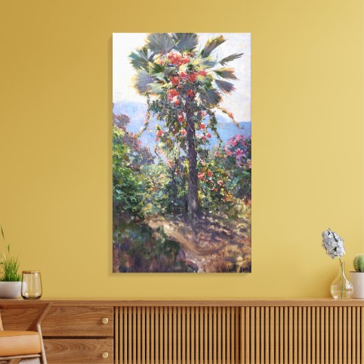 Toile Abbott Fuller Graves Vins à fleurs sur palmier (Insitu(Salon))