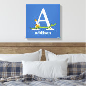 Toile ABC du Dr Seuss : Lettre A - Blanc | Ajouter Votre (Insitu(Chambre))