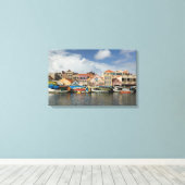 Toile ABC Islands, CURACAO, Willemstad : Punda, (Insitu (Plancher de Bois))