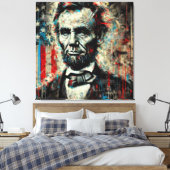 TOILE ABE LINCOLN 16E PRÉSIDENT DES ÉTATS-UNIS 12 (Insitu(Chambre))