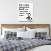 Toile Abe Lincoln Vice & Virtue Citation Art (Insitu(Chambre))