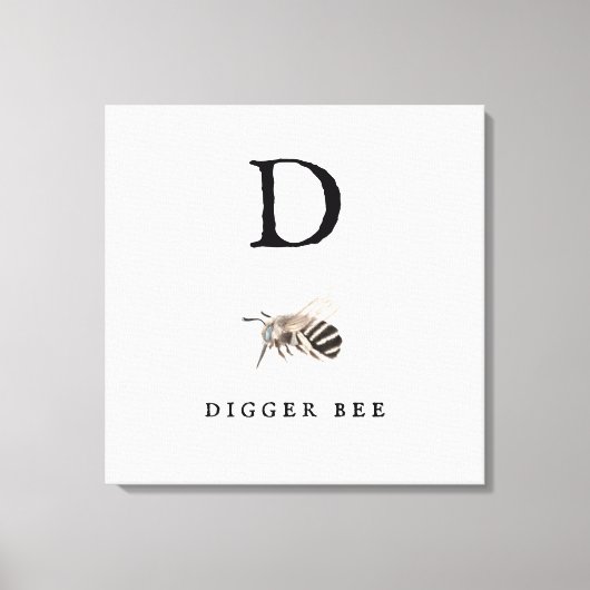 Toile Abeille à Digger "D" (Recto)