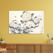 Toile Abeille et chrysanthèmes (Insitu(Salon))