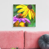 Toile Abeille et Fleurs (Insitu(Salon))