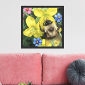 Toile Abeille sur fleur jaune (Insitu(Salon))