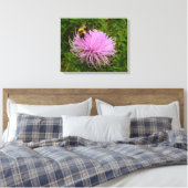 Toile Abeille sur la nature de la fleur de chardon (Insitu(Chambre))
