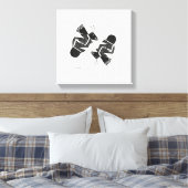 Toile Abeilles anciennes : dessin à encre (Insitu(Chambre))