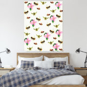 Toile Abeilles et bourdons & fleurs de fruits (Insitu(Chambre))