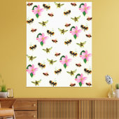 Toile Abeilles et bourdons & fleurs de fruits (Insitu(Salon))