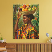 Toile « Abeni », son propre fruit – célébration de l'his (Insitu(Salon))