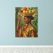 Toile « Abeni », son propre fruit – célébration de l'his (Insitu (Plancher de Bois))