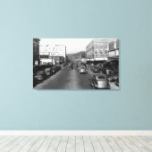 Toile Aberdeen, WA - Vue sur Wishkan Street Downtown (Insitu (Plancher de Bois))