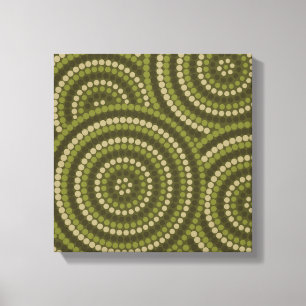 Toile Aboriginal dot painting