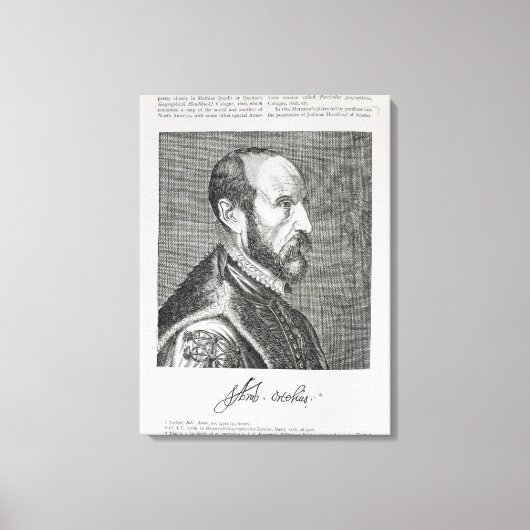 Toile Abraham Ortelius (Recto)