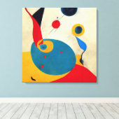 Toile Abréviation moderne colorée #4 (Insitu (Plancher de Bois))