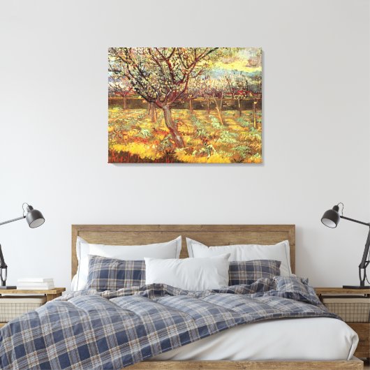 Toile Abricotiers en fleurs par Vincent van Gogh (Insitu(Chambre))