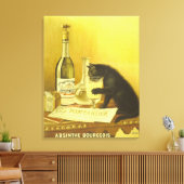 Toile Absinthe Bourgeois et Cat Fine Poster vintage (Insitu(Salon))