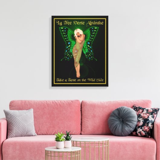 Toile Absinthe des Fées vertes (Insitu(Salon))