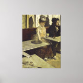 Toile Absinthe Drinker ou L'Absinthe by Edgar Degas (Recto)