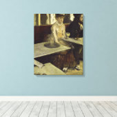 Toile Absinthe Drinker ou L'Absinthe by Edgar Degas (Insitu (Plancher de Bois))