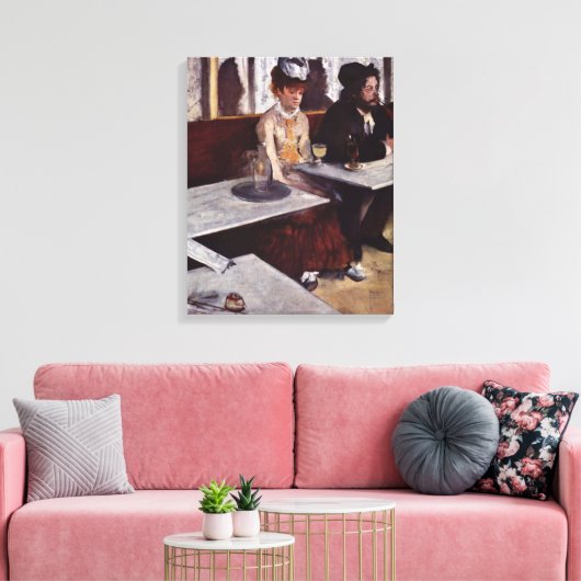 Toile Absinthe - Edgar Degas - c1876 (Insitu(Salon))