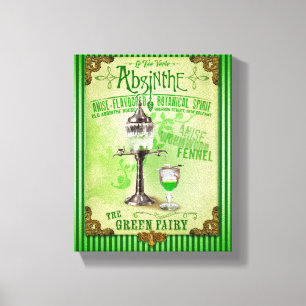 Toile Absinthe "La Fée Verte"