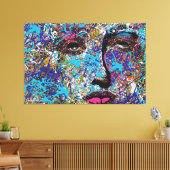 Toile ABSTR_24-008, Visage Abstrait (Insitu(Salon))