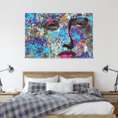 Toile ABSTR_24-008, Visage Abstrait (Insitu(Chambre))