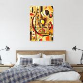Toile ABSTR_24-026, Géométrique, Cubisme (Insitu(Chambre))