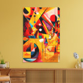 Toile ABSTR_24-028, Géométrique, Cubisme (Insitu(Salon))