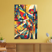Toile ABSTR_24-033, Géométrique, Cubisme (Insitu(Salon))