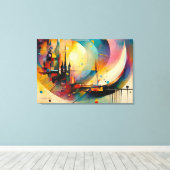 Toile ABSTR_24-040, Galerie d'art Abstraite (Insitu (Plancher de Bois))