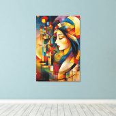 Toile ABSTR_24-043, Galerie Abstraite Art (Insitu (Plancher de Bois))