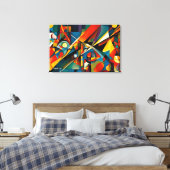 Toile ABSTR_24-047, Galerie Abstraite Art (Insitu(Chambre))