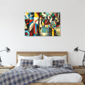 Toile ABSTR_24-058, Galerie Abstraite Art (Insitu(Chambre))