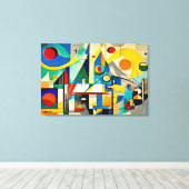 Toile ABSTR_24-084, Galerie Abstraite Art (Insitu (Plancher de Bois))